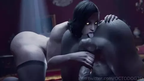 Lady Dimitrescu Dominating Fem-Tyrant