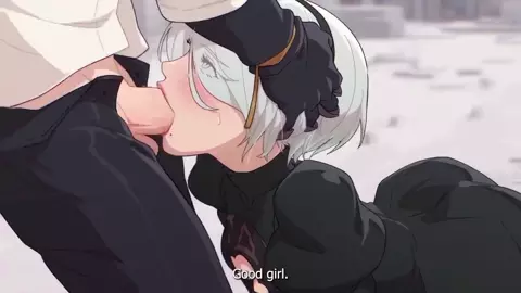 Yorha 2b blowjob creampied