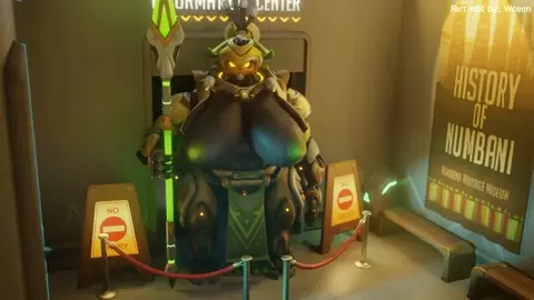 Orisa Farting while Stuck in a Wall (Fart edit by Wceen)
