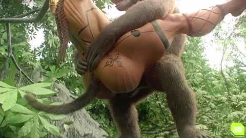 Tribal Woman Fucked by Chimp with Big Cock [TEASER]
