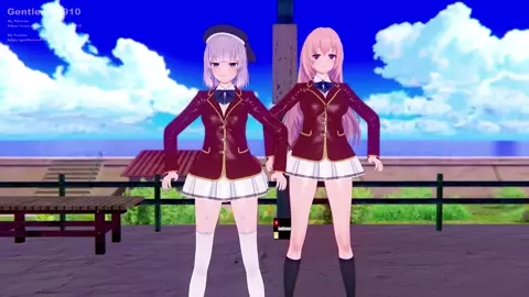 【KKS／MMD】【Caramelldansen】坂柳有栖 一之瀬帆波 【ようこそ実力至上主義の教室へ】