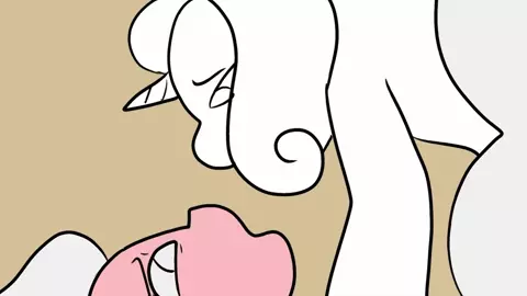 Fluttershy dommed by Rarity - Syrup Glaze