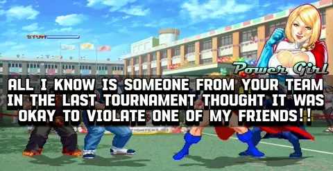 [HENTAI MUGEN] Brian Battler and Kim Dong Hwan meets Power Girl and Raven