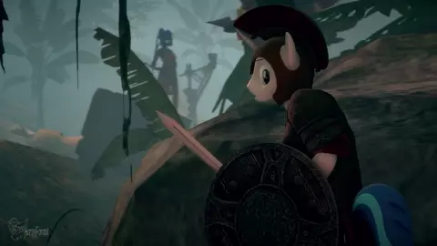 Ponies Dont Mind the Lizards (Shining Armor, Princess Celestiaand Luna)(HornyForest)