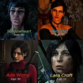 Ada Wong vs Yennefer vs Shadowheart vs Lara Croft