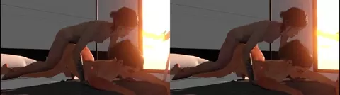 Ellie x Dina in VR (Futanari nailining)