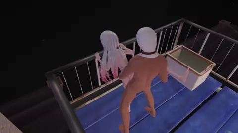 Balcony standing one leg sex_aym