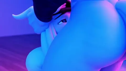 Death Wolf Cums on Asriel's Face