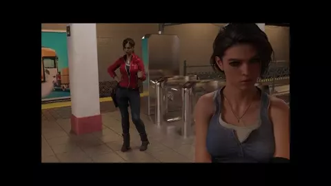 Claire and Jill Cornered in Subway (Teaser)