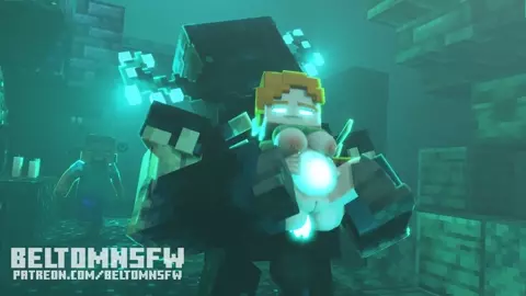 STEVE ADVENTURES : WARDEN X ALEX - Minecraft ANIMATION (BeltomNSFW)