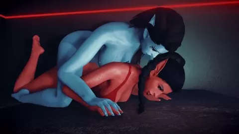 Black in Red and Blue