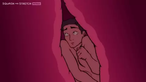 Peach finds a seat [squash and stretch]