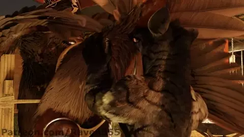 Dragon on Gryphon Stall no Crunch - (Raven555)