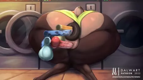 zara and the laundry machine