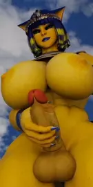 Futa ankha masturbation