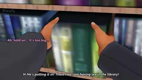 ENG SUBS Akiha in the library