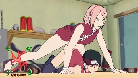 Sakura teaches sarada a lesson