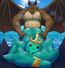 Poseidon getting a taste of dragon cock