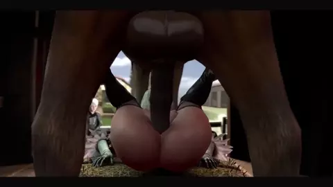 2B has sex with a horse