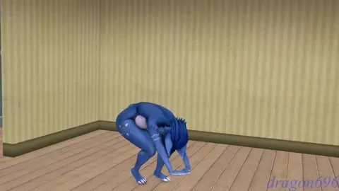 Krystal doing Cammy stretch (nude version)