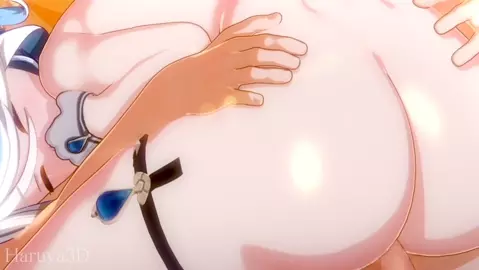 [Haruya3d] aether and furina cowgirl