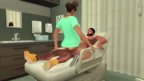 BBC Fucks Light Skinned Nurse While Girlfriend Waits In Another Room