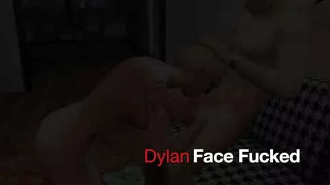 Dylan face fucked on the sofa