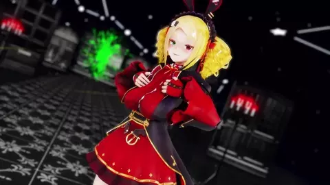 Vampire Ouverzia strips to lure you into her lair