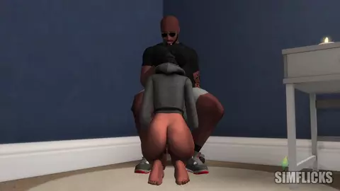 Big Rob Fucks And Busts His Hot Nut Down This Bitch Throat