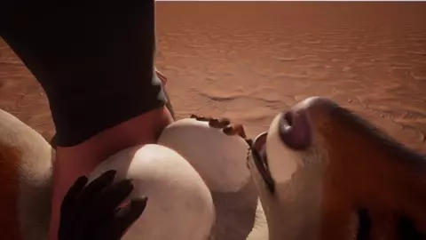 Tali loves human cock