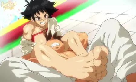 Makoto vs Ryu Footjob Finisher (No Ambience/Music)