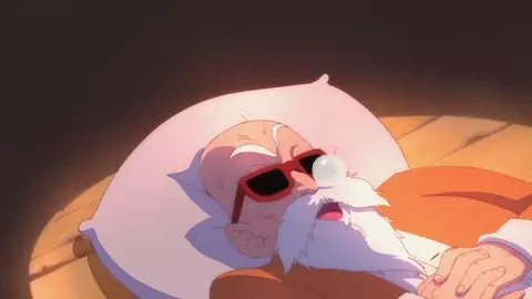 bulma try to wake up roshi with a special method