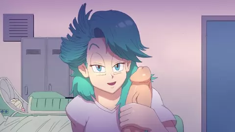 bulma try to wake up roshi with a special method