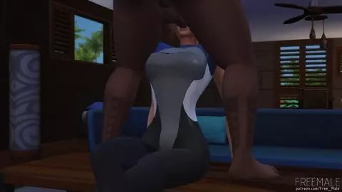 SCUBAGIRL AND BIG GUY 4K