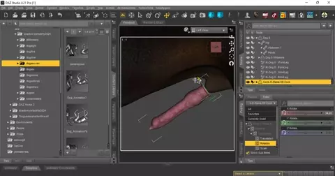 How to add the cockorama k9 cock to Daz Dog 8