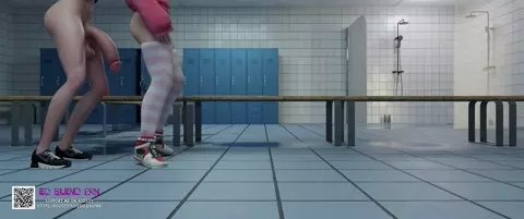 Shandy uses Marie Rose dirtily in a locker room [Ed Blend Prn]