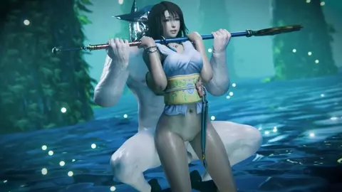 Yuna Summoner on knees sound