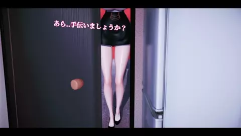 A neat and clean wife and a refrigerator clerk (short video)