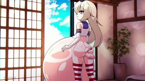 Shimakaze vore animation by The Aya