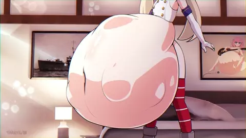 Shimakaze vore animation by The Aya