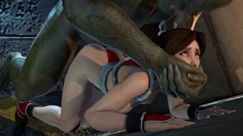 Mai being bred by huge orc cock