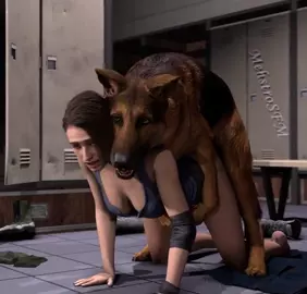 Jill fucked by Dog [MehstroSFM]