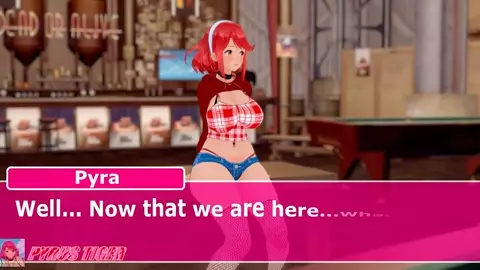 [MMD||Koikatsu] Pyra(Xenoblade) || Striptease in the Alley