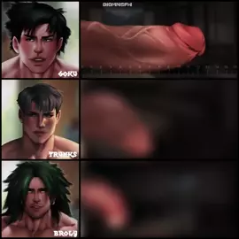 "DRAGON BALL Z" Penis Chart