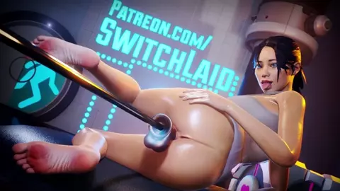 Chell Portal Fucked by Dildo Machine