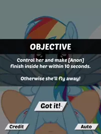 Cum inside Rainbow Dash in 10 seconds flat! [Tridashie] (Game Preview)