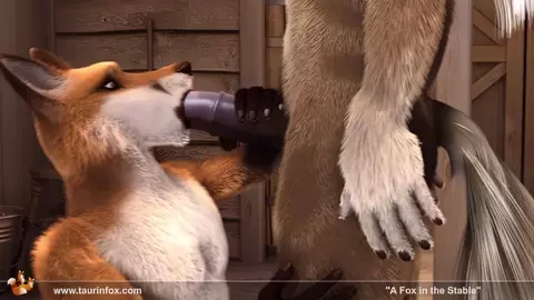 Fox In The Stable (Taurin Fox) 4K Upscaled