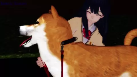 Rikka & the dog (2)