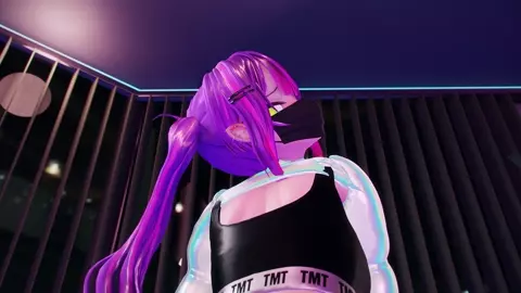 [mu_mmd] Tokoyami Towa Reverse Cowgirl (Clothed)