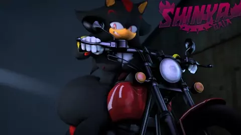 Shadow Riding Motorcycle